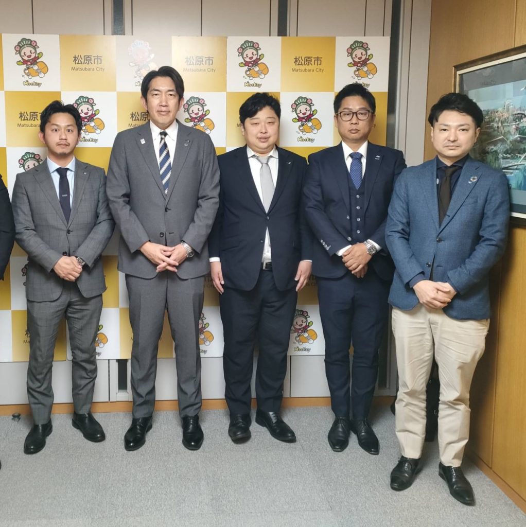 １月１５日　澤井宏文松原市長へ新年の御挨拶